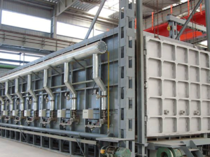 Trolley type heat treatment furnace