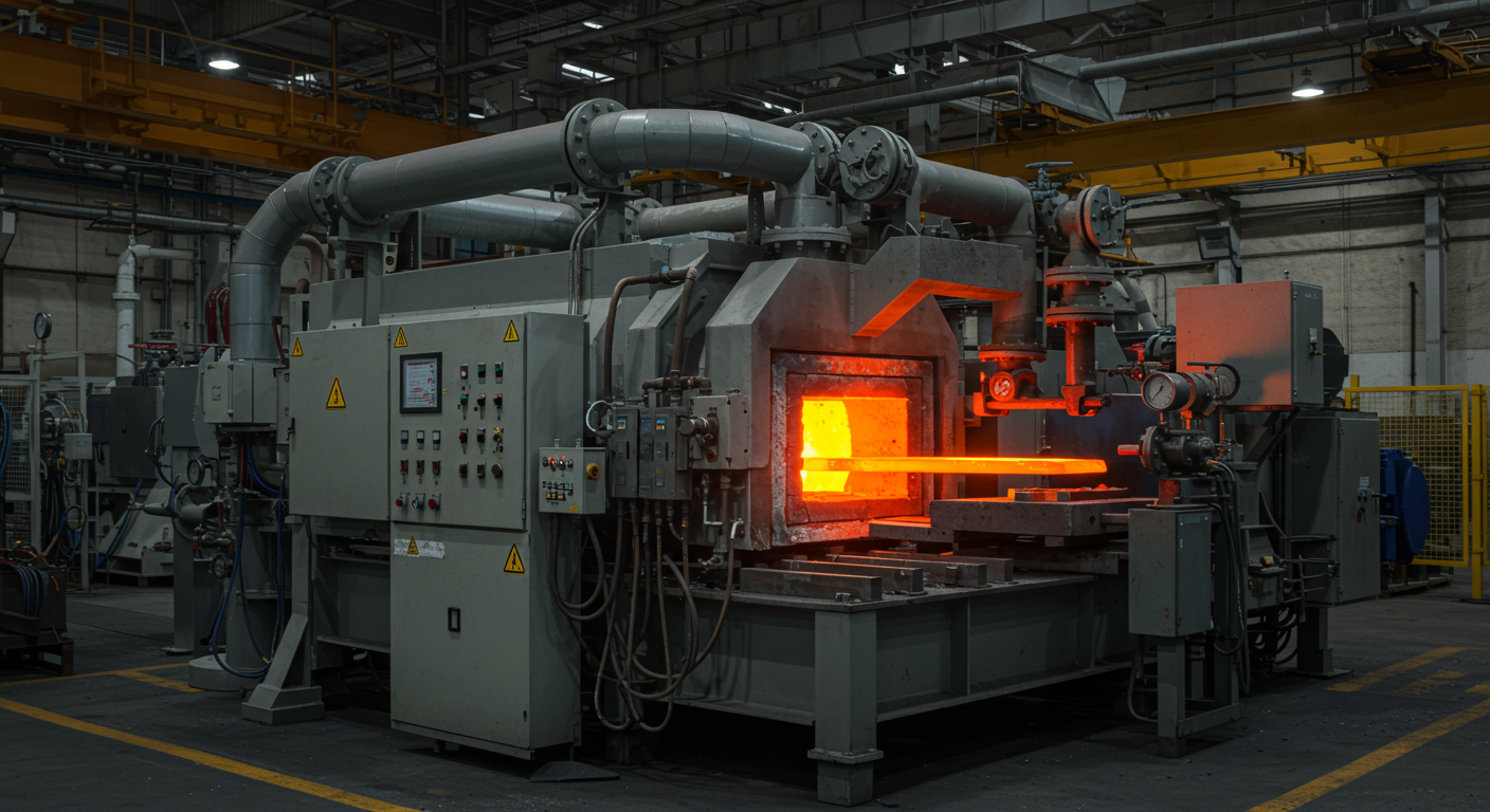 gas fired heat treatment furnace